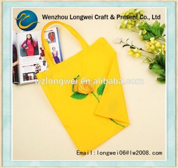 rose shaped folding shopping bag/cheap shopping bags