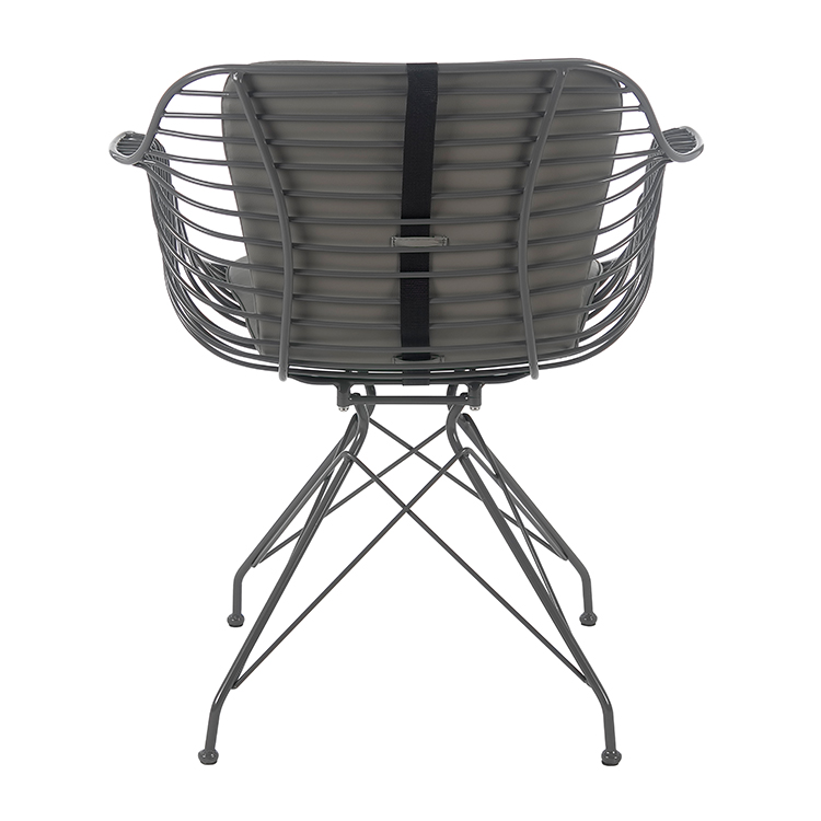 Free Sample Chrome Gold Metal European Style Model Bob Hy Frame Chromed Design Black Turquoise Outdoor Wire Chair Off