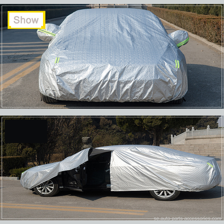 Tjock anti-scratch aluminiumfilm Sun Shade Car Cover