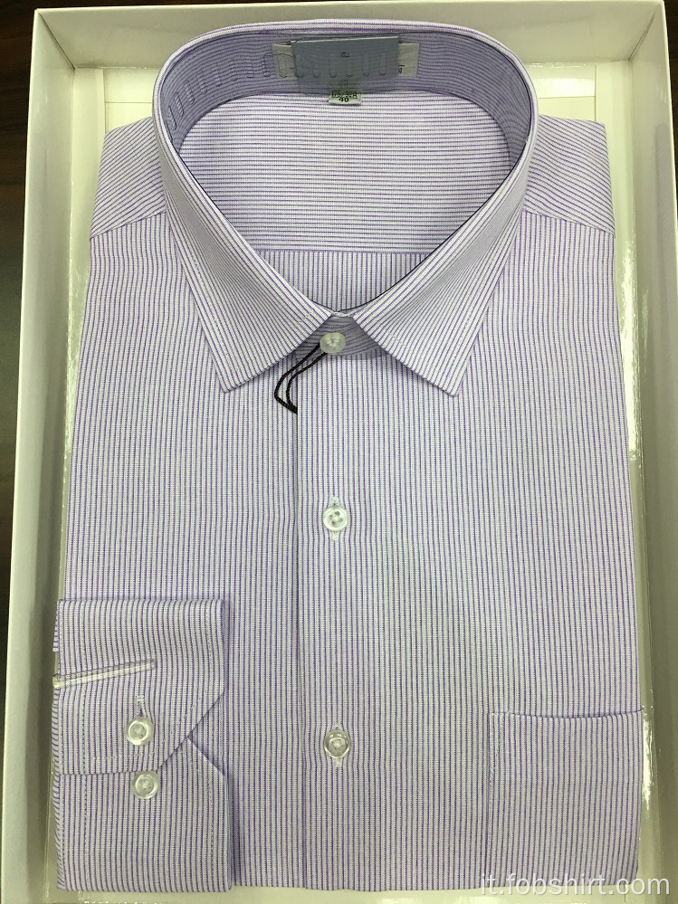 Camicia da lavoro a righe in cotone