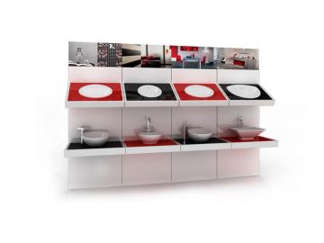 basin sink display stand