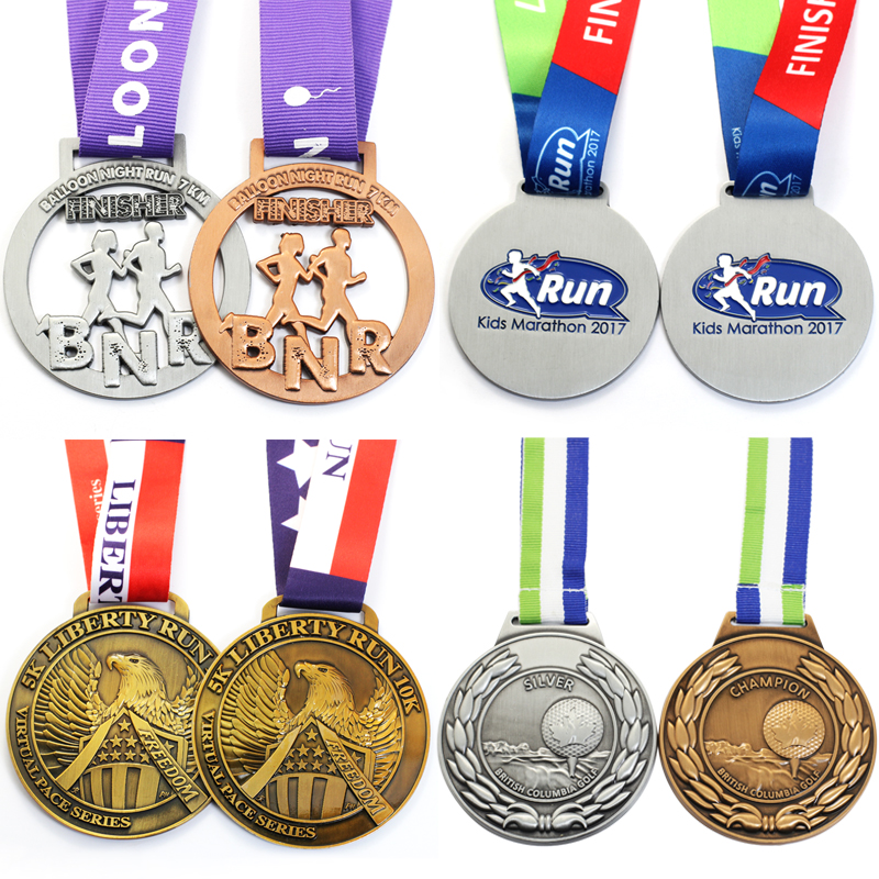 Hot Sale Custom Metal Enamel 3D Map Sports Day Medals