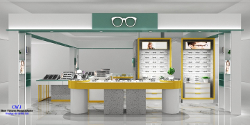 Modern Eyewear Shop Design With Nice Eyeglasses Showcases