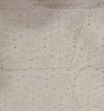 swiss eyelet white cotton lace borders Embroidered fabric