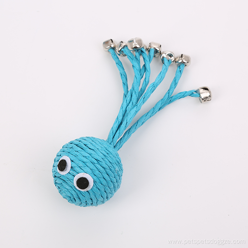 new-design octopus cat toy with bell toys