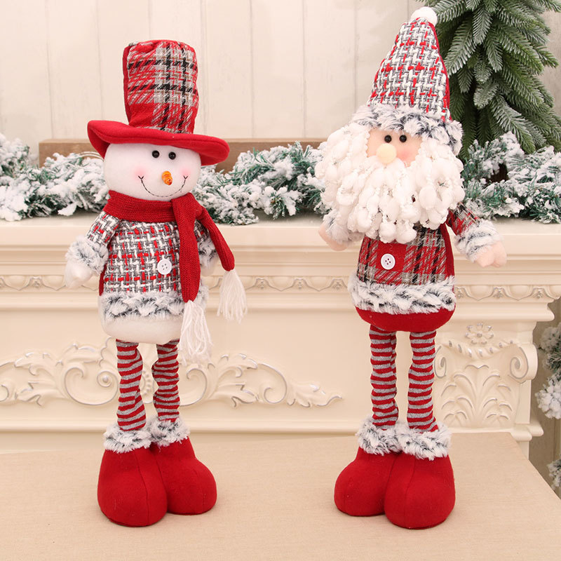 New Medium retractable doll Christmas old snowman doll Christmas gift Christmas decoration ornaments