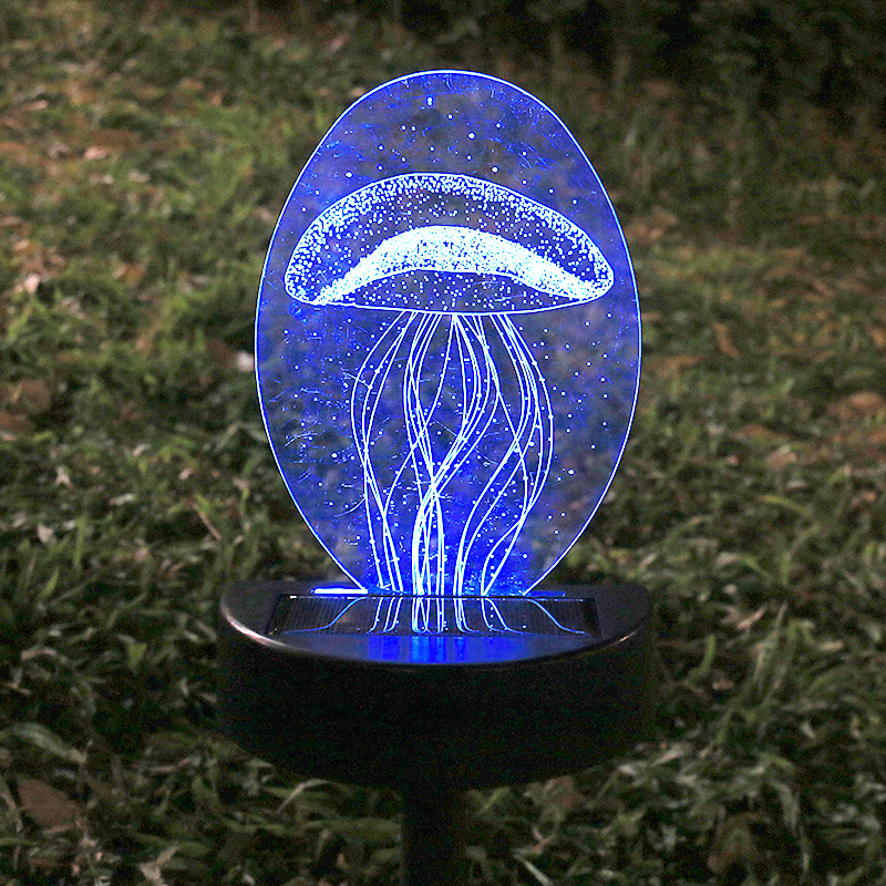 3d Solar Lawn Light