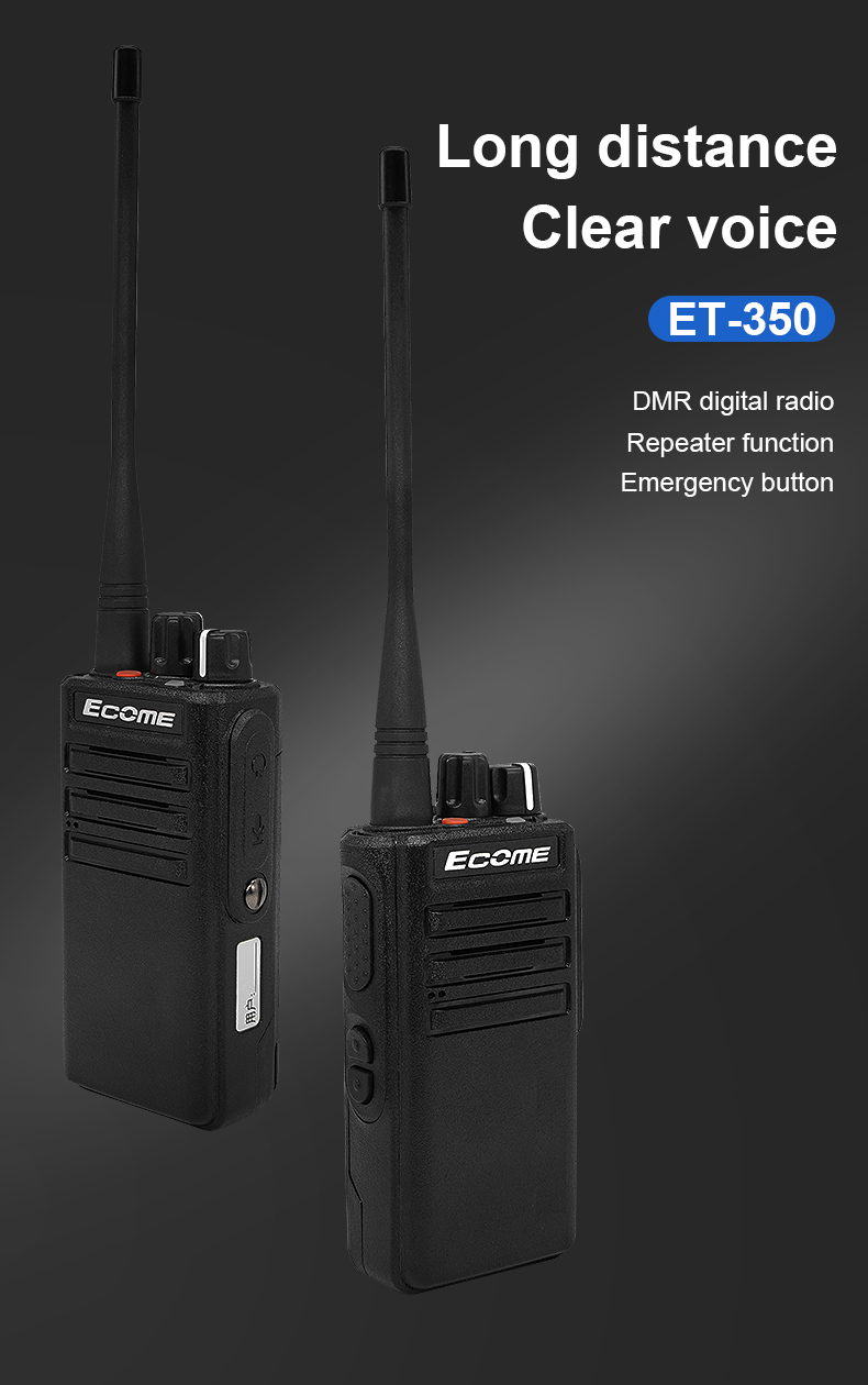 2024 New Ecome China Tier 3 Radio Cross Band Repeater Dmr Dpmr Fdma Digital Walkie Talkie ET-350