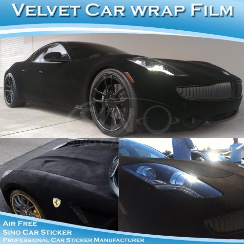Stretchable PVC Film Velvet Car Wrapping Vinyl Stickers