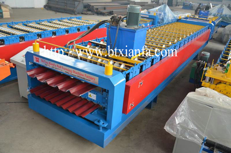 Double Layer Corrugated Sheet Machine