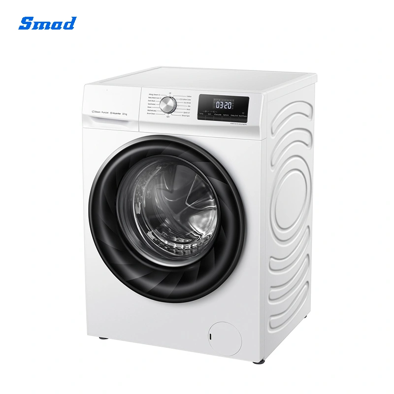 Smad Inverter Motor Front Loading Clothes Automatic Washing Machine for Home