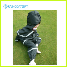Kids PU/PVC Coverall Raincoat