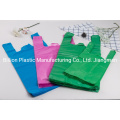 Handle PE Plastic T-Shirt Supermarket Shopping Bag