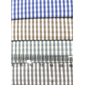 Polyester cotton plaid shirt fabric