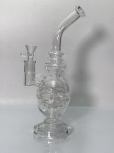 Transparent egg bong dad rig water pipe
