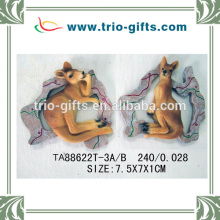 polyresin kangaroo magnet