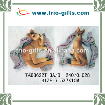 polyresin kangaroo magnet
