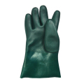 11 cali zielone podwójne rękawice PVC