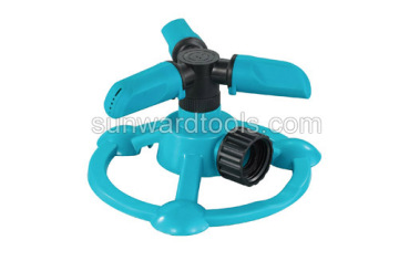 3-arm revolving sprinkler on base