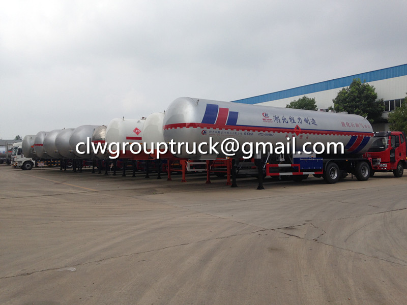 Tri-axle 60CBM LPG Transport نصف مقطورة