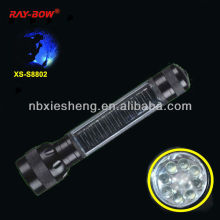 8LEDs solar power torch