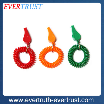 promotional plastic wrist stretchable spiral key rings