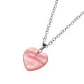 Cherry Quartz Coeur Perles Pendentif Femmes Collier