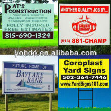 Polypropylene Coroplast Advertising Material