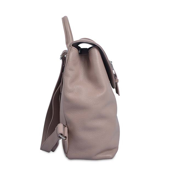 cowhide leather laptop classical vintage backpack for woman