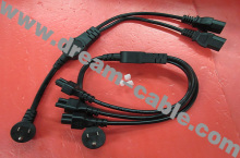 UL Power Cord with Triple Plugs