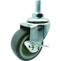 TPR Casters Gängad Stam Swivel Light Duty