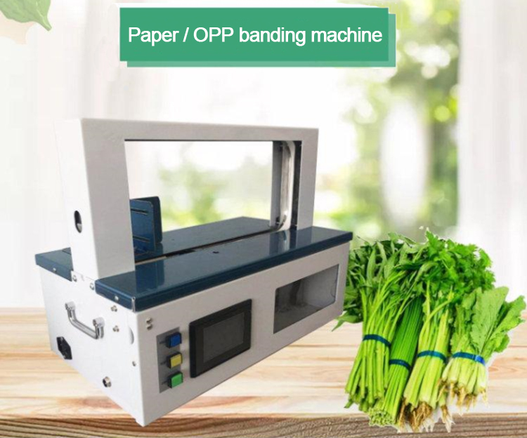 Paper tape banding machine Paper Strap Bundling Tool Letter Pipe Plastic OPP Tape Banding Machine for supermarket store farm