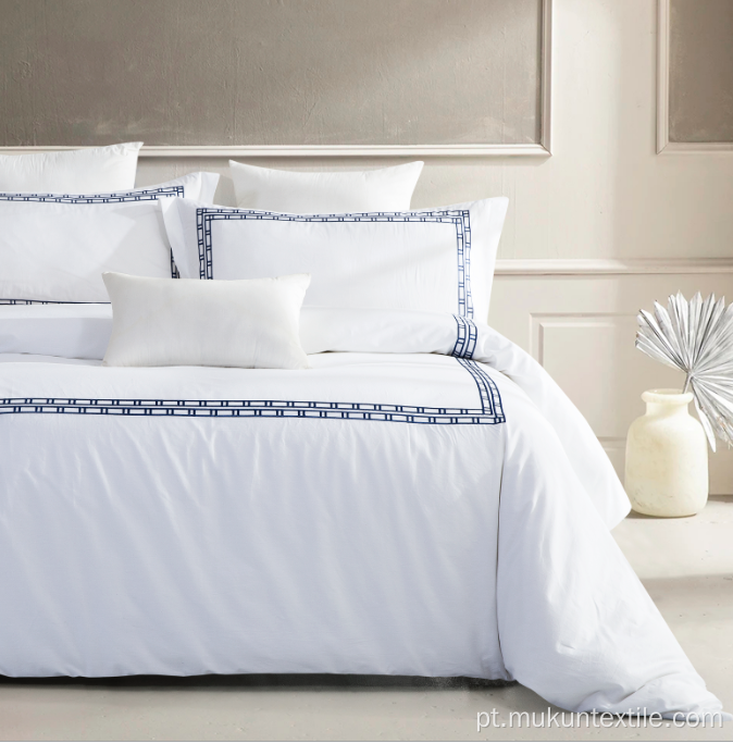Conjunto de cama branco conjunto de cama de hotel branco