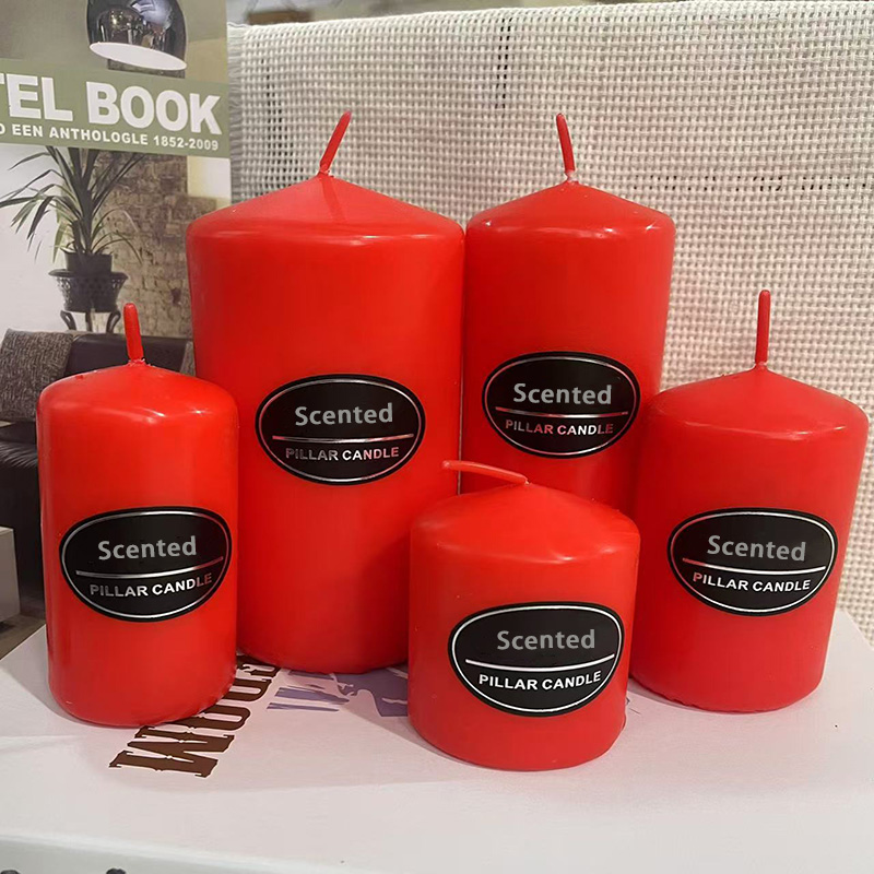 15 см чырвонага колеру насыпныя свечкі для вяселля