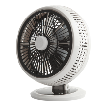 Compact Black 5-Blade Quiet Desk Fan for Cooling