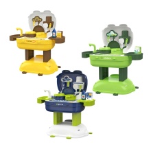 36PCS Pretend Play Kitchen Cook Toy Set - 3 In 1 Cooking Plastic Mini Kitchen Toys For Kids