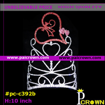 Ab heart flowerbeauty valentines pageant tiara crowns