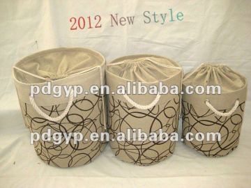 Promotion canvas basket boxes basket fabric