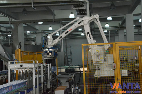 Robotic Bag Palletizer With Intelligent Gripper Abb Robot Arm