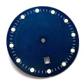 Matt Blue Painting dots lume watch dial