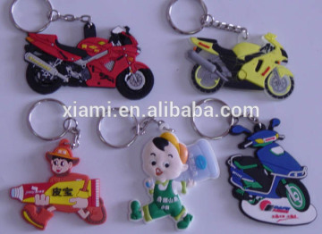 concise style lovely baby shape rubber wedding keyring