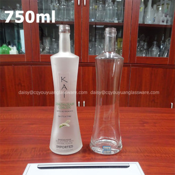 Factory sale customizing Kai 750ml frost vodka bottle