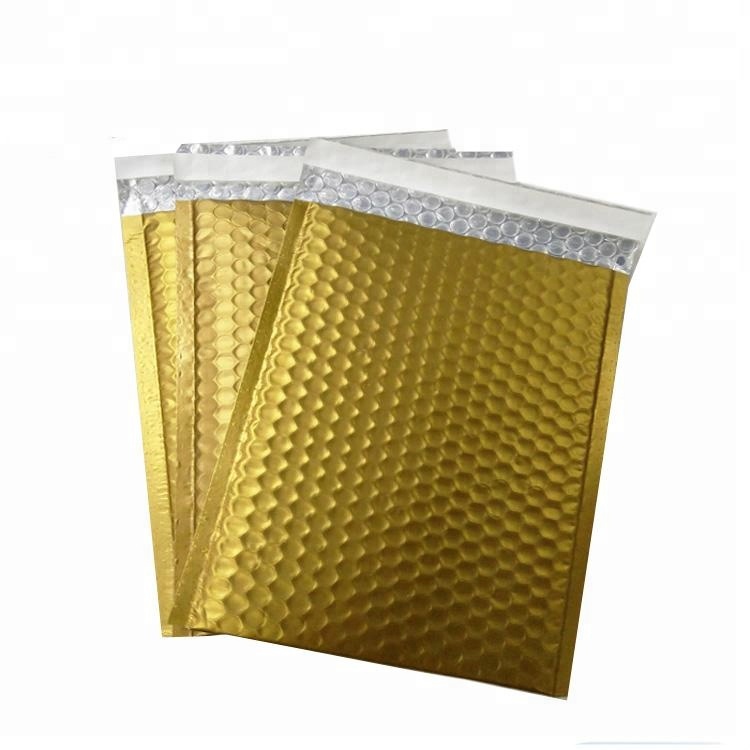 Wholesale Custom Metallic Rose Gold Bubble Mailer Bag