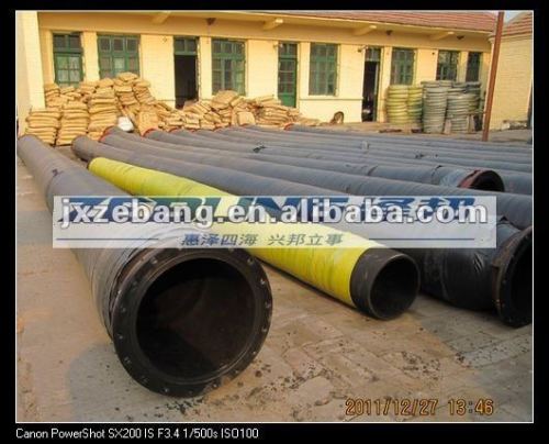 large diameter dredge rubber hose with flange