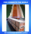 CE certificado de tubo de cobre recto suave con caja de madera