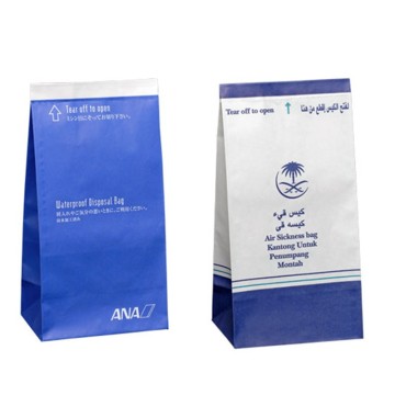 Jinan White Paper Bag Airsickness Bag Vomiting Bag Supply