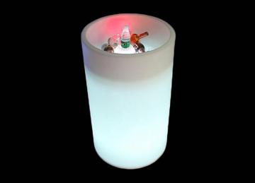 Rechargeable LED Ice Cooler, Light up Ice Bucket, RGB Flashing LED Ice Bucket