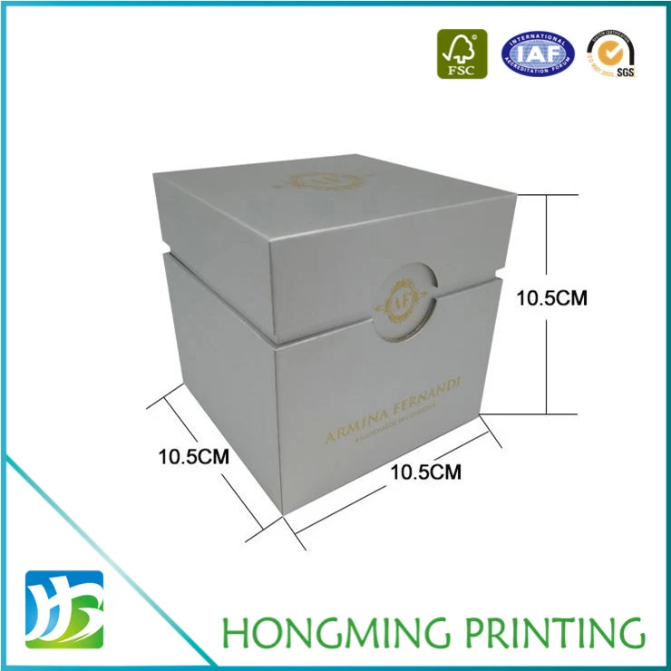 Gold Logo Printed Cardboard Candle Packaging Box