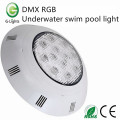 DMX RGB luz de piscina submarina nadar