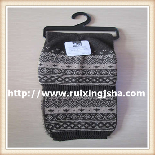 men knitted jacquard hat and scarf set men knitted jacquard hat and scarf set